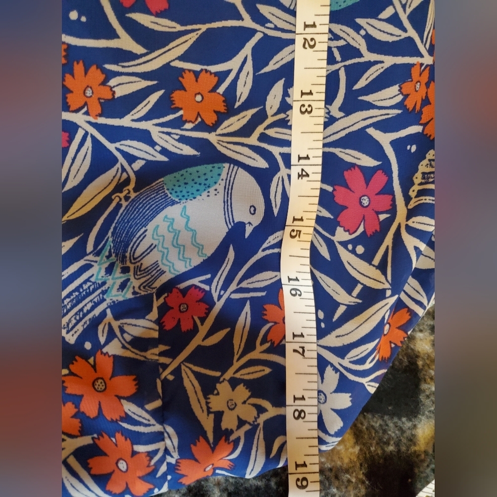 LONG Old Navy Floral Blue Maxi Dress - Picture 5 of 6